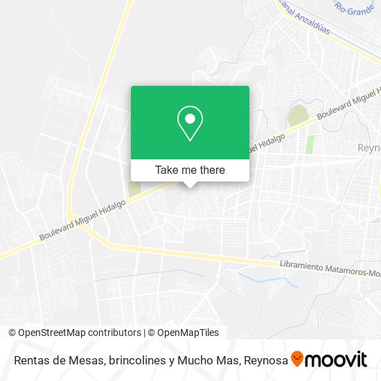 Mapa de Rentas de Mesas, brincolines y Mucho Mas