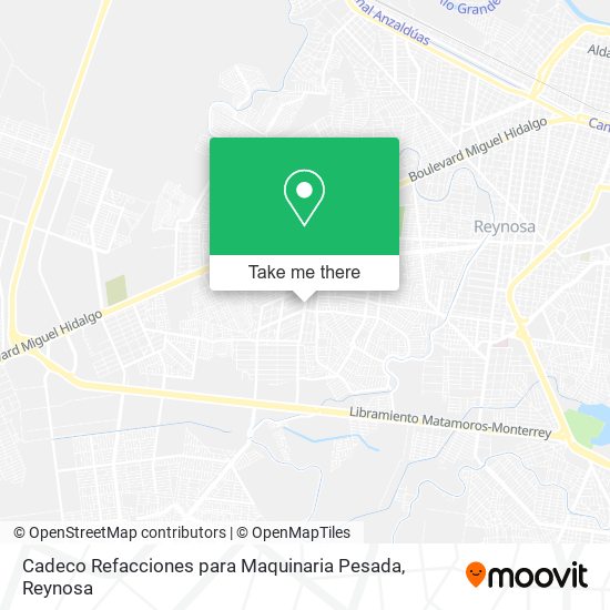 Cadeco Refacciones para Maquinaria Pesada map