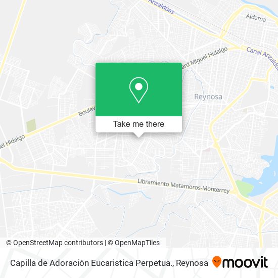 Capilla de Adoración Eucaristica Perpetua. map