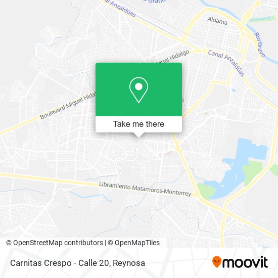 Mapa de Carnitas Crespo - Calle 20