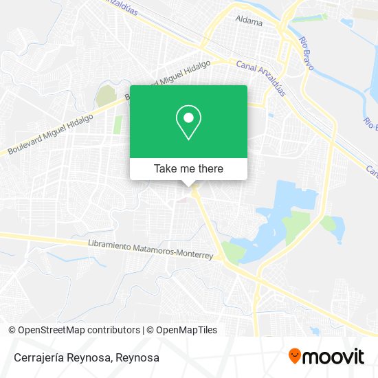 Cerrajería Reynosa map