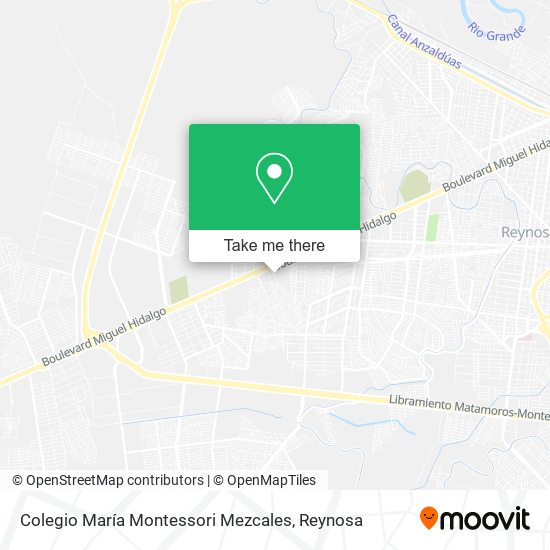 Colegio María Montessori Mezcales map