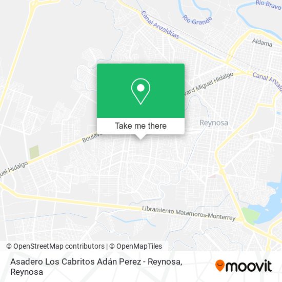 Asadero Los Cabritos Adán Perez - Reynosa map