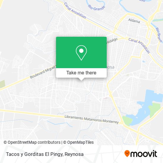 Tacos y Gorditas El Pingy map
