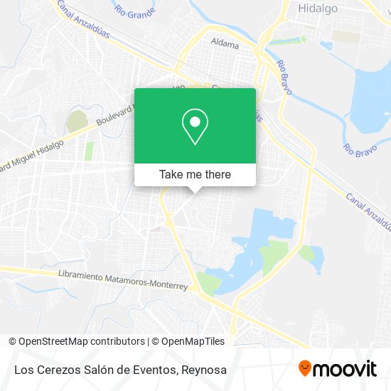 Los Cerezos Salón de Eventos map