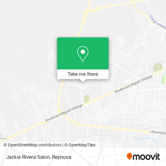 Mapa de Jackie Rivera Salon