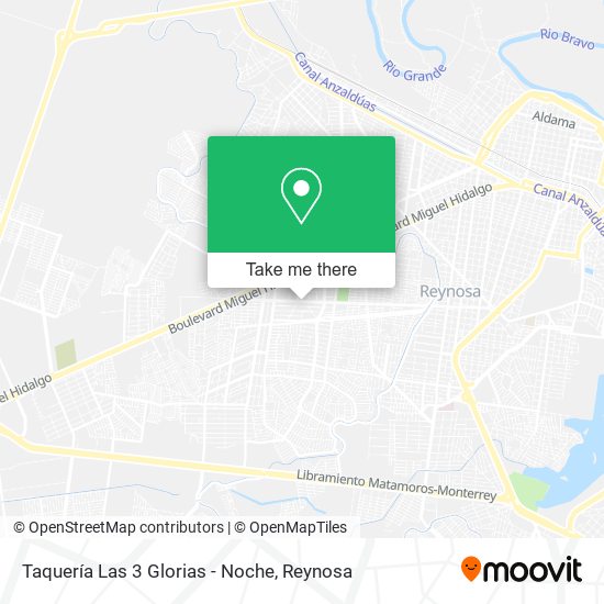 Taquería Las 3 Glorias - Noche map
