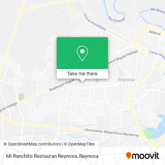 Mapa de Mi Ranchito Restauran Reynosa