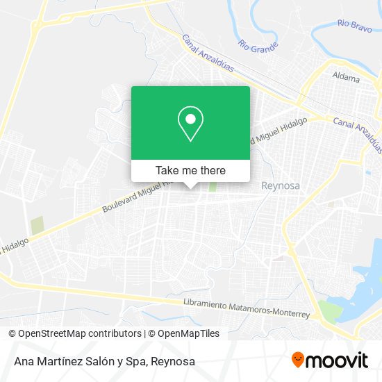 Mapa de Ana Martínez Salón y Spa
