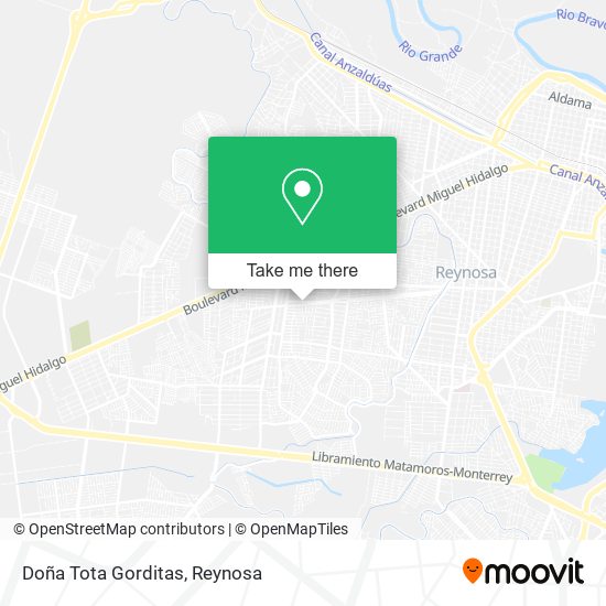 Doña Tota Gorditas map