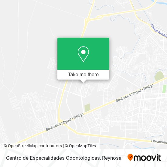 Mapa de Centro de Especialidades Odontológicas