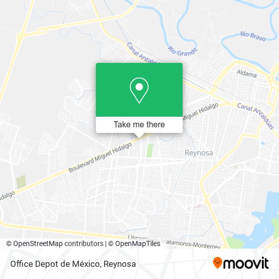 Mapa de Office Depot de México