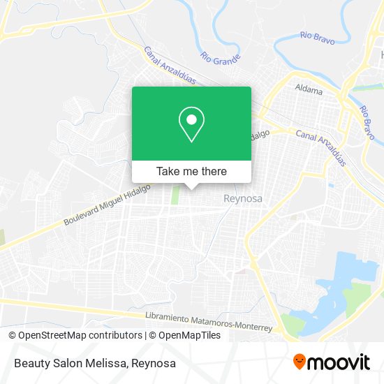 Mapa de Beauty Salon Melissa