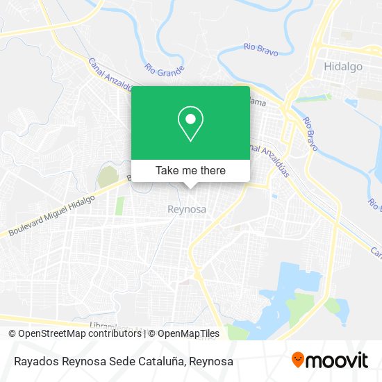 Rayados Reynosa Sede Cataluña map