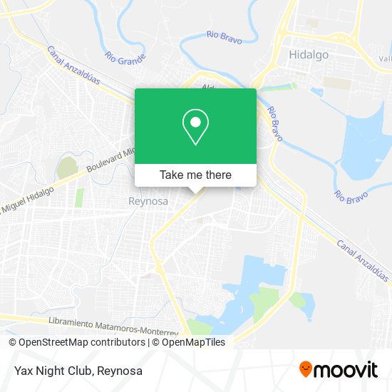 Yax Night Club map