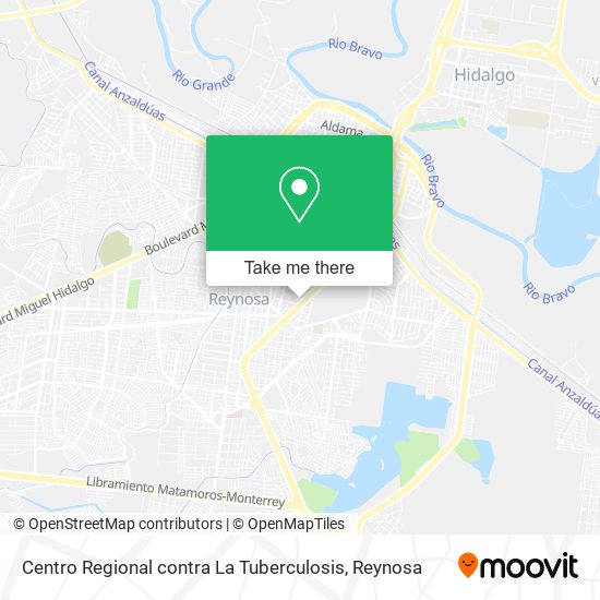 Centro Regional contra La Tuberculosis map