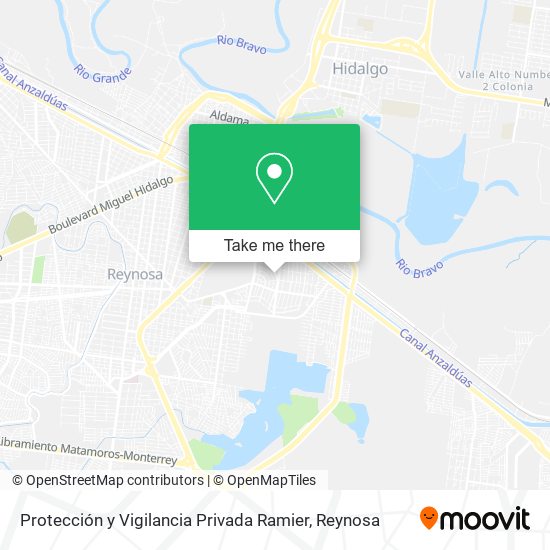 Mapa de Protección y Vigilancia Privada Ramier