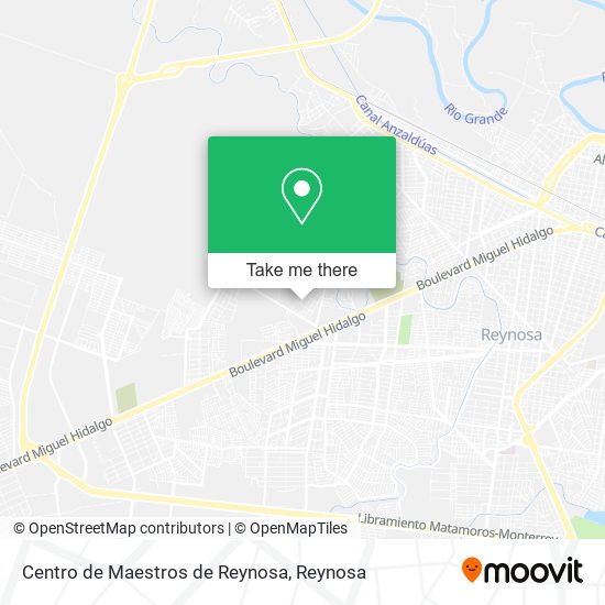 Mapa de Centro de Maestros de Reynosa