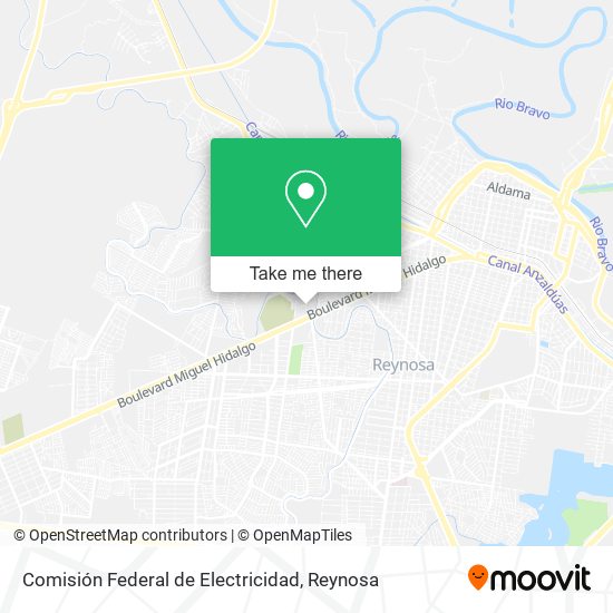 Mapa de Comisión Federal de Electricidad