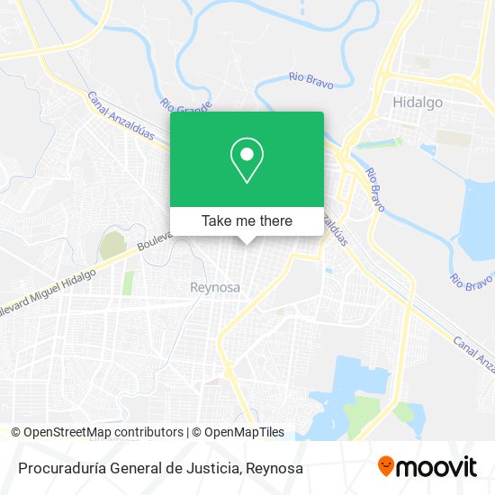 Procuraduría General de Justicia map