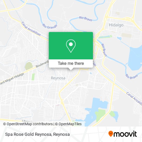 Mapa de Spa Rose Gold Reynosa