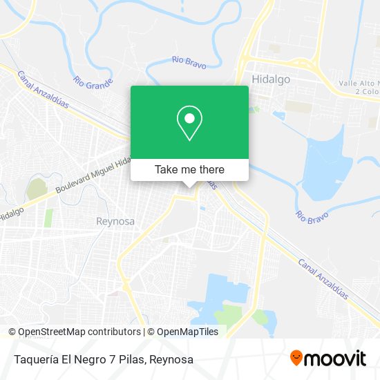 Taquería El Negro 7 Pilas map