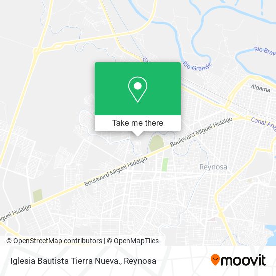 Mapa de Iglesia Bautista Tierra Nueva.