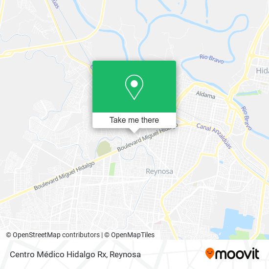 Centro Médico Hidalgo Rx map