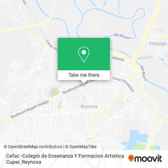 Cefac -Colegio de Ensenanza Y Formacion Artistica Cuper map