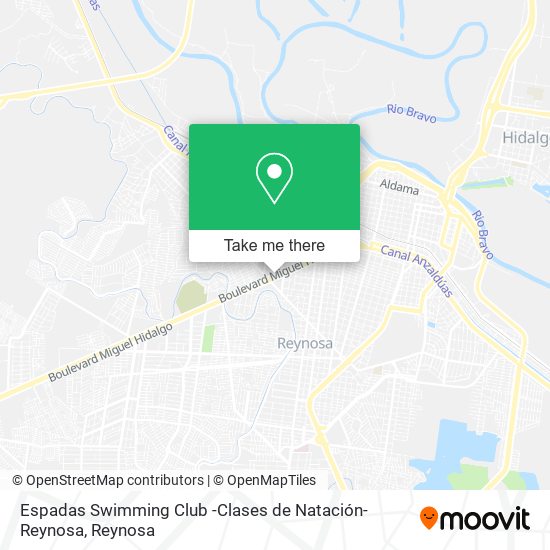 Espadas Swimming Club -Clases de Natación- Reynosa map