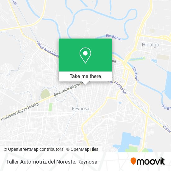 Taller Automotriz del Noreste map