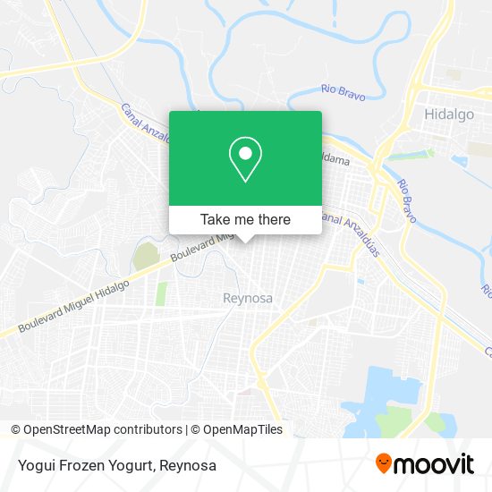 Yogui Frozen Yogurt map