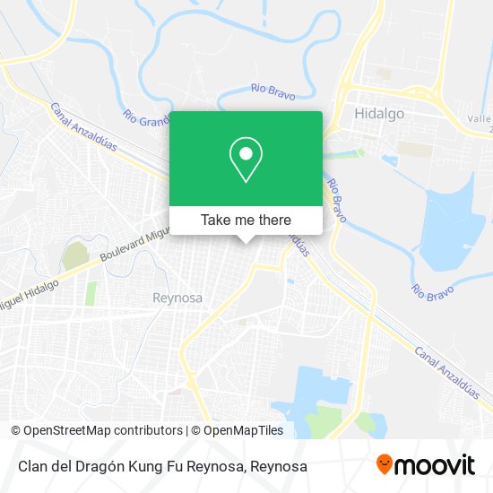 Mapa de Clan del Dragón Kung Fu Reynosa