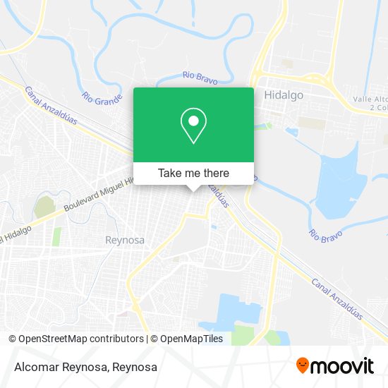 Mapa de Alcomar Reynosa