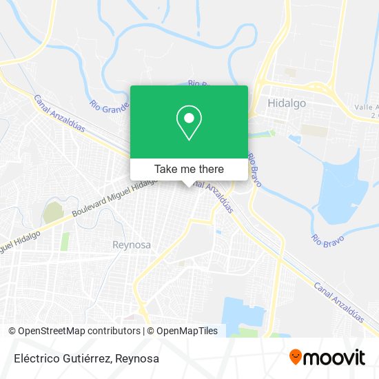 Eléctrico Gutiérrez map