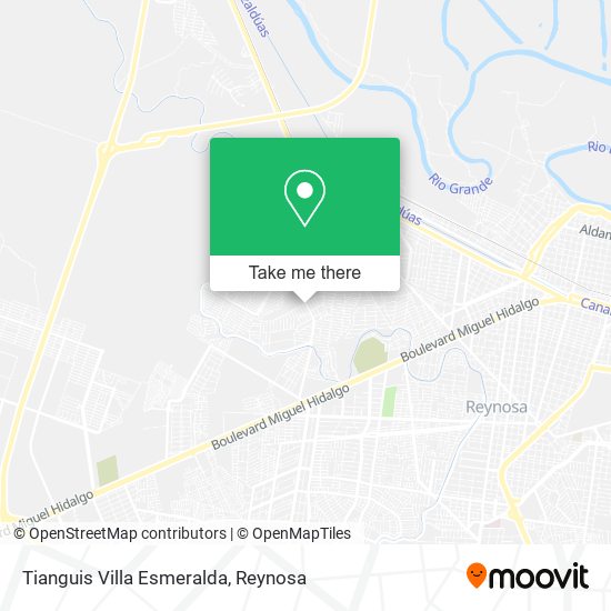 Tianguis Villa Esmeralda map