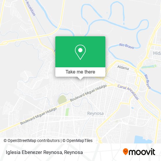 Iglesia Ebenezer Reynosa map