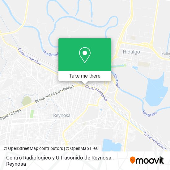 Mapa de Centro Radiológico y Ultrasonido de Reynosa.