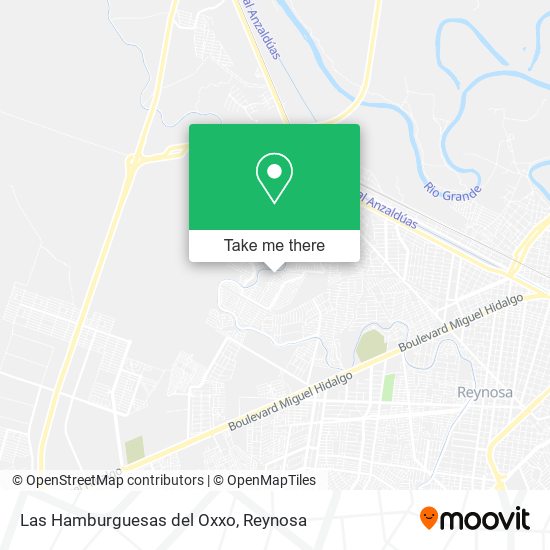 Las Hamburguesas del Oxxo map