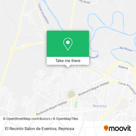 El Recinto Salon de Eventos map