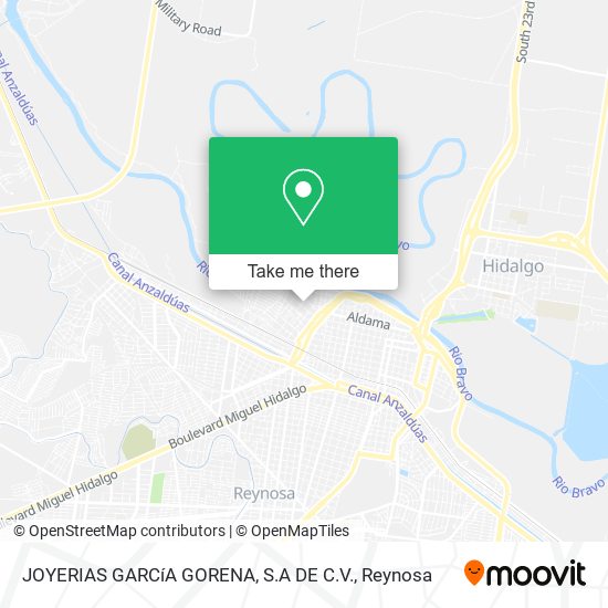 JOYERIAS GARCíA GORENA, S.A DE C.V. map