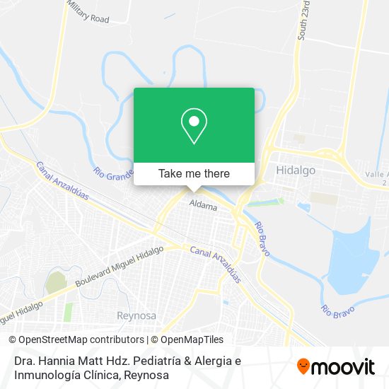 Mapa de Dra. Hannia Matt Hdz. Pediatría & Alergia e Inmunología Clínica