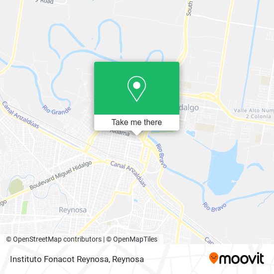 Instituto Fonacot Reynosa map
