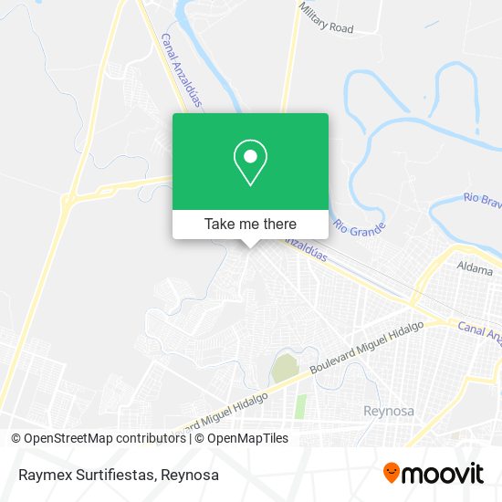 Mapa de Raymex Surtifiestas