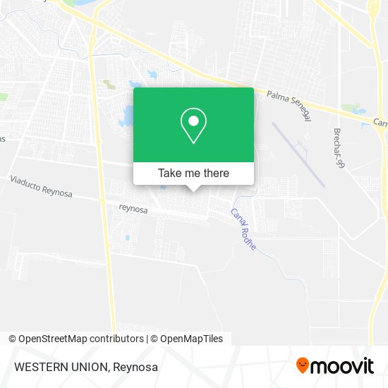 WESTERN UNION map