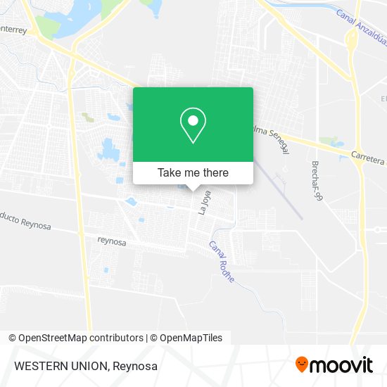 Mapa de WESTERN UNION