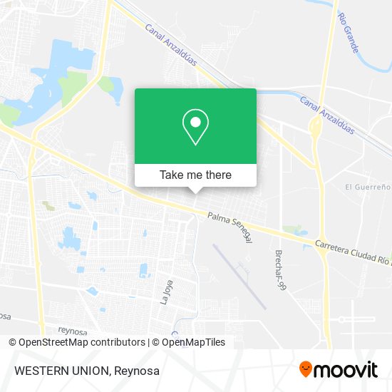 Mapa de WESTERN UNION