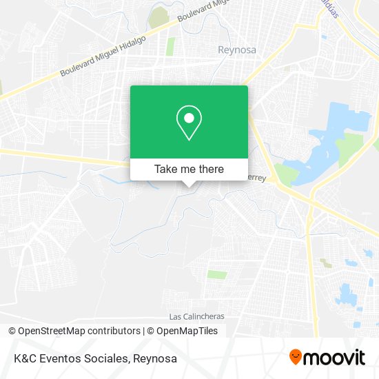 Mapa de K&C Eventos Sociales