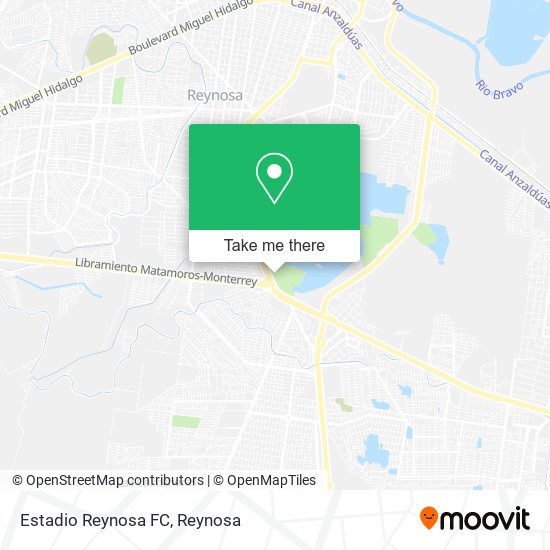 Mapa de Estadio Reynosa FC