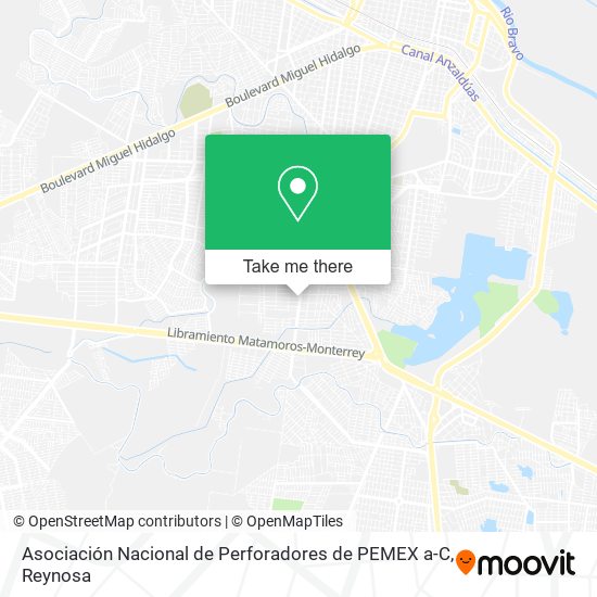 Asociación Nacional de Perforadores de PEMEX a-C map